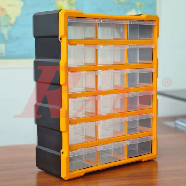 18 Clear Plastic Drawer Set