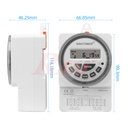 TM6331sH-2/220Vac Dain Rail Mount Timer Switch 30A/220Vac - With Seconds Intervals Timer