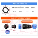 KF17-5pin IP68 Waterproof Dustproof Connector