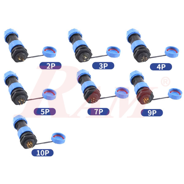 KF17-9pin IP68 Waterproof Dustproof Connector
