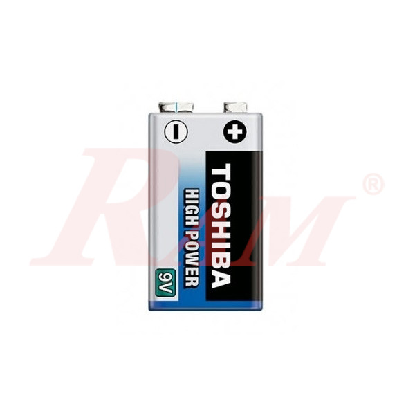 Battery 9V Power Alkaline TOSHIBA
