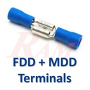FDD5.5-250 Insulated 6.3mm Female Blade Electrical Crimp Terminal