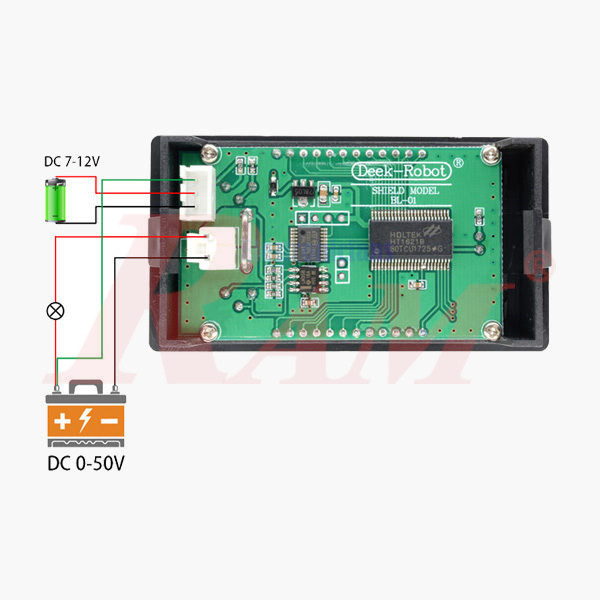 LCD Panel Digital Voltmeter Ammeter Wattmeter DC 0-50V 5A 250W