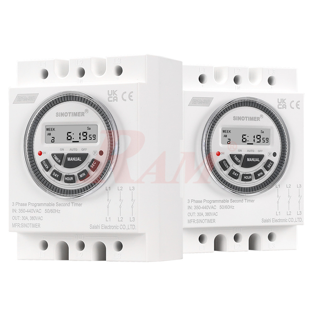 TM619-380Vac 3-Phase Timer Switch 30A/380Vac