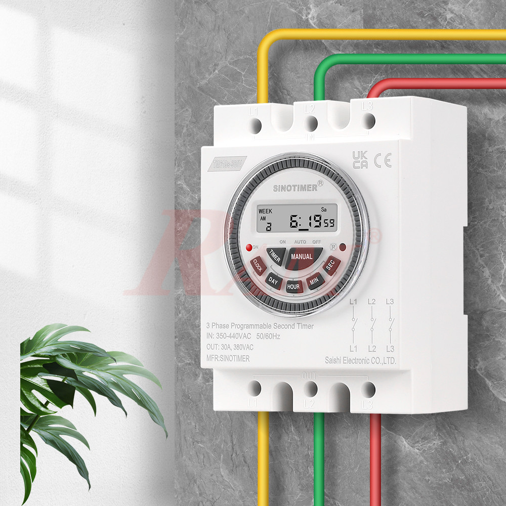 TM619-380Vac 3-Phase Timer Switch 30A/380Vac