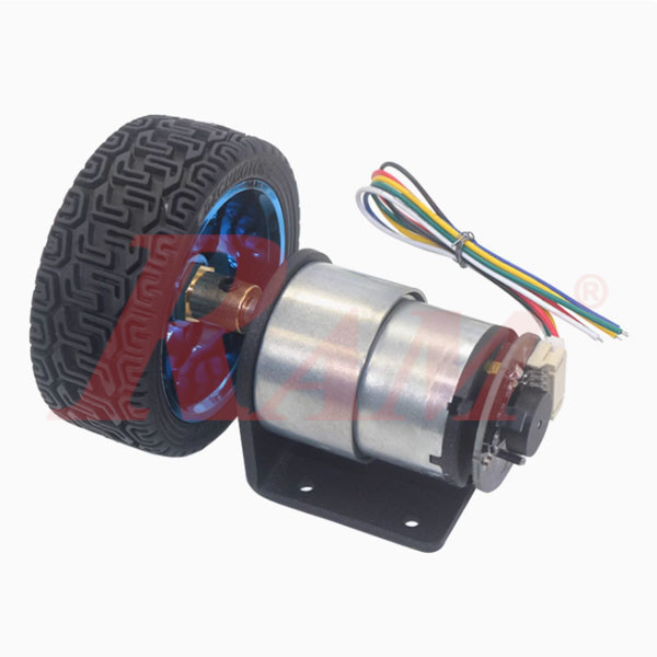 JGB37-520 DC Geared Motor 6Vdc 166 rpm Complete Set With Encoder