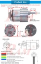 JGB37-520 DC Geared Motor 6Vdc 166 rpm Complete Set With Encoder