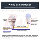 X-JL0176A PIR Motion Sensor Light Switch 220Vac