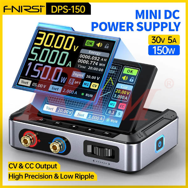 FNIRSI® DPS-150 Programmable Mini Portable DC Adjustable Power Supply 0~30V 0~5A