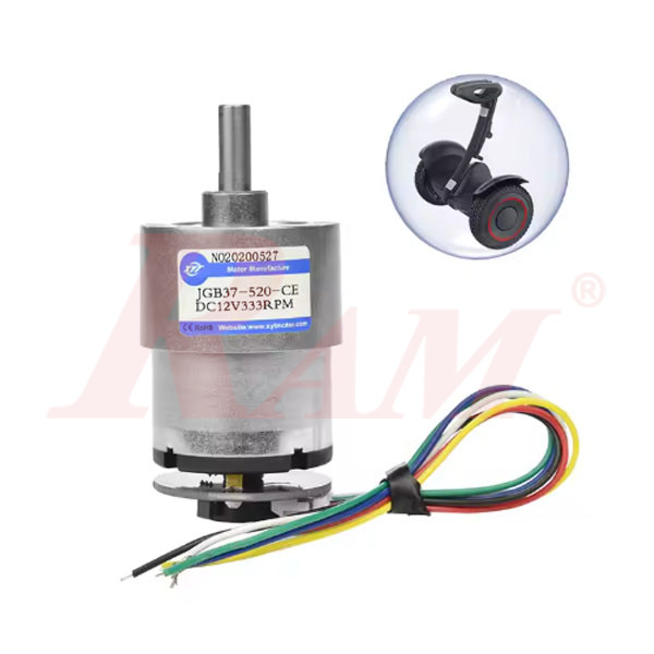 JGB37-520 Self-Balancing Geared Motor 12Vdc 107 rpm With Hall Encoder