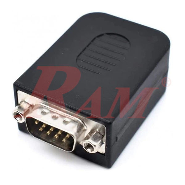 DB9 Male With Cover to Screw Terminal Blocks (SKU#DB91M)