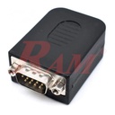 DB9 Male With Cover to Screw Terminal Blocks (SKU#DB91M)