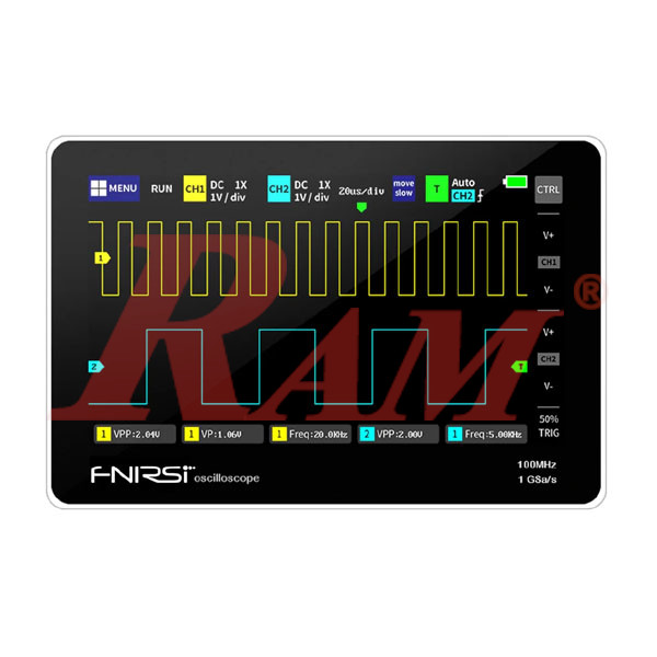 FNIRSI® 1013D Tablet Dual Channel 100MHz 1GS/s Touchable Panel Oscilloscope