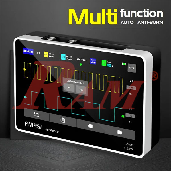 FNIRSI® 1013D Tablet Dual Channel 100MHz 1GS/s Touchable Panel Oscilloscope