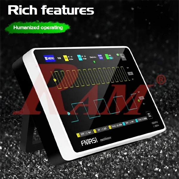 FNIRSI® 1013D Tablet Dual Channel 100MHz 1GS/s Touchable Panel Oscilloscope