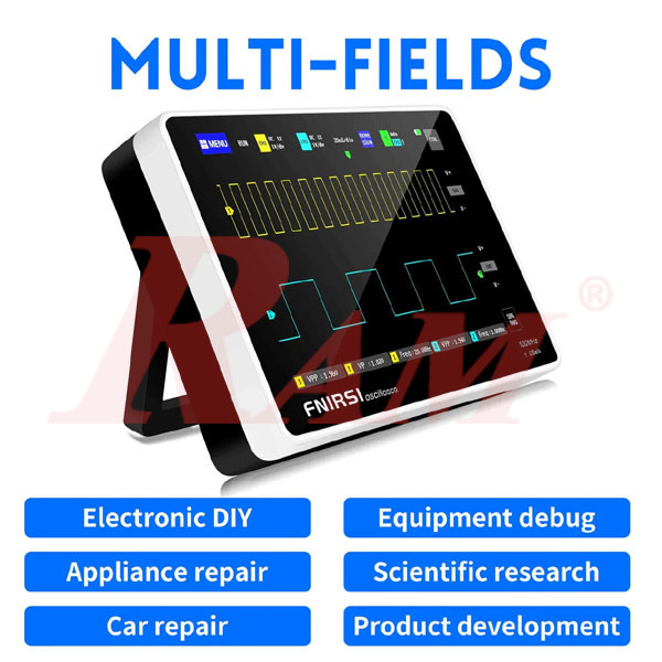 FNIRSI® 1013D Tablet Dual Channel 100MHz 1GS/s Touchable Panel Oscilloscope