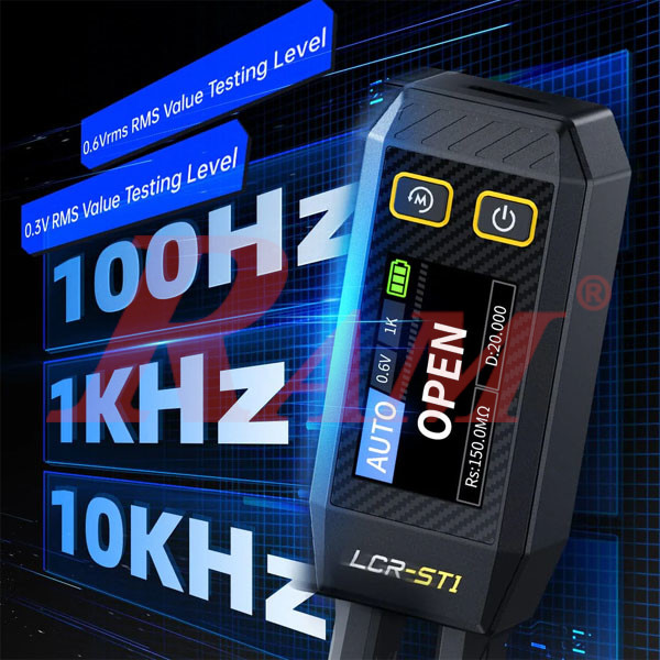 FNIRSI® LCR-ST1 Mini Smart Digital Tweezer LCR SMD ESR Tester