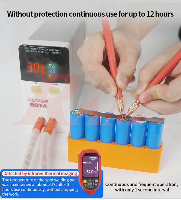 SUNKKO® GLITTER 801A Battery Spot Welder Capacitor Energy Storage Pulse Welding Machine