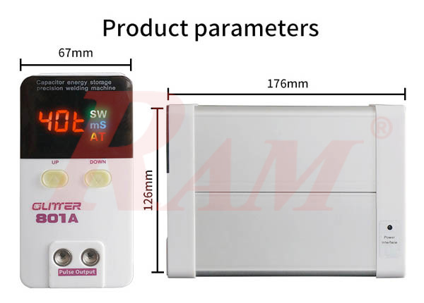 SUNKKO® GLITTER 801A Battery Spot Welder Capacitor Energy Storage Pulse Welding Machine