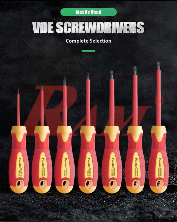 Pro'sKit® PK-2802 - 1000V Insulated Plier & Screwdriver Set