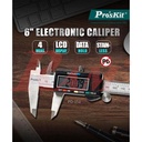 Pro'sKit® PD-151 Electronic Caliper Digital Vernier Caliper - High Accuracy - Micrometer 150mm/6" 