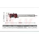 Pro'sKit® PD-151 Electronic Caliper Digital Vernier Caliper - High Accuracy - Micrometer 150mm/6" 