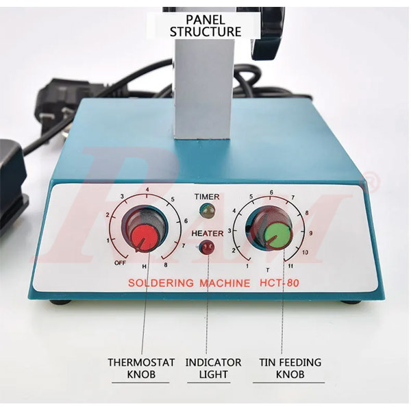 HCT-80 Automatic Tin Feeding Soldering Iron 80W - With Foot Pedal
