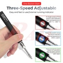 HV-8W Portable Soldering Iron 8W - With Built-in Battery - USB Charging Adjustable Temperature Soldering Iron Kit
