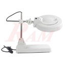 LT86B Glass 10X Big Magnifier Stand With LED Light