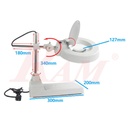 LT86B Glass 10X Big Magnifier Stand With LED Light