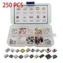 Box of 250pcs Tack Button Switch Kit