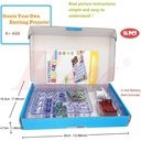 Kids Electric Circuit Kit NO.112 - 16 Parts Maze Challenge UFO DIY STEM Toys Educational Electronics for Learning