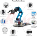 LeArm Professional Complete Robotic Arm 6DOF Degrees Of Freedom + Wireless Mechanical Glove for Robot Control