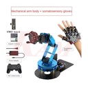 LeArm Professional Complete Robotic Arm 6DOF Degrees Of Freedom + Wireless Mechanical Glove for Robot Control
