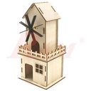 DIY Solar Wood Windmill House - Science Toy