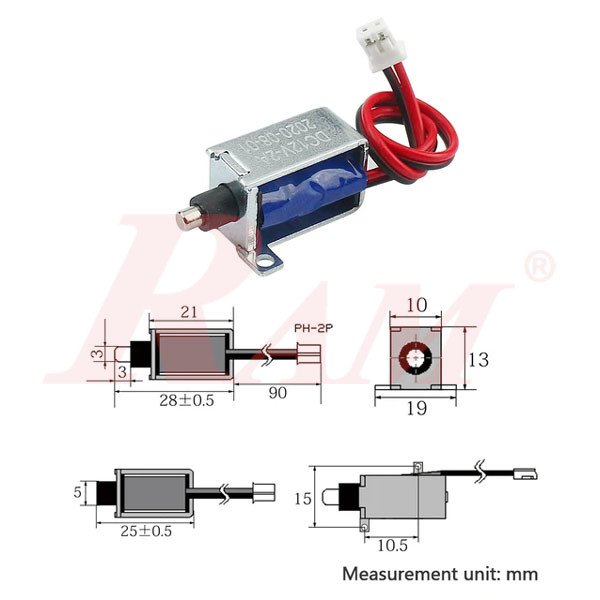 LY-011C DC5V Small Electromagnetic Linear Electric Solenoid Lock