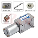 Hollow Shaft JGY370 DC Geared Motor 12Vdc 210 rpm High Torque