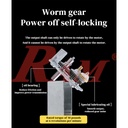 Hollow Shaft JGY370 DC Geared Motor 12Vdc 210 rpm High Torque