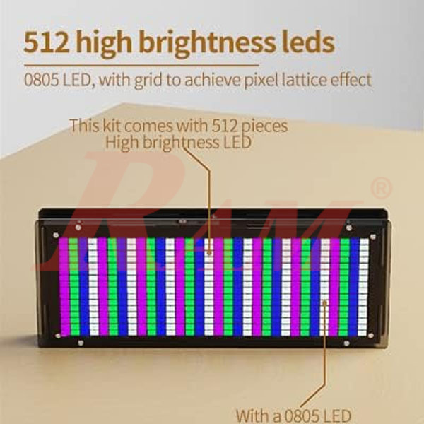 DIY Phantom LED Digital 32x16 Dot Matrix Spectrum Clock