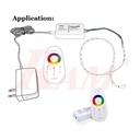 Touch Screen LED RGB Controller 2.4G 12-24Vdc / 6A