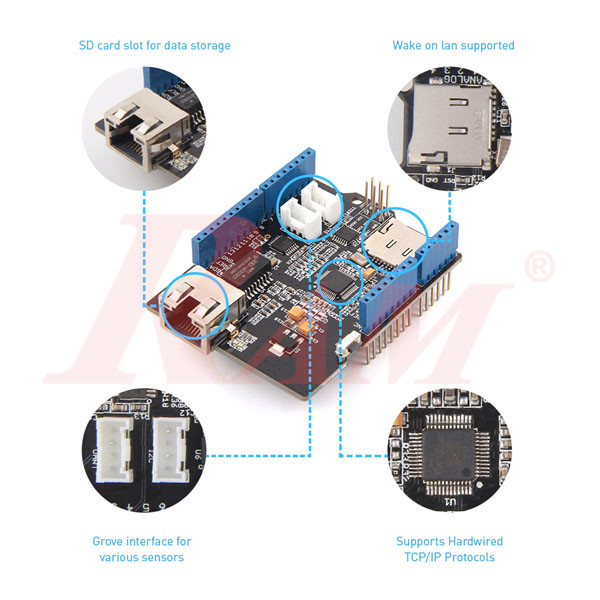 Arduino Shield - W5500 Ethernet Shield