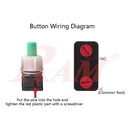 Switch On/Off PBS-17A 10mm - Self Locking