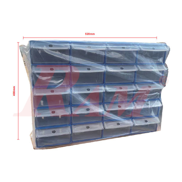 20 Clear Plastic Drawer Set