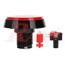 Arcade Style 60mm Big Round Push Button With Red LED Light - Flat Head