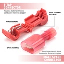 T-Tap Size T1 (0.5mm - 1.5mm) Wire Connector Bridge to Connect Without Cutting Wires