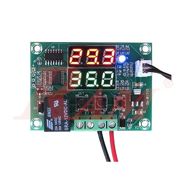 W1219 Dual Display Programmable Temperature Control Switch Relay