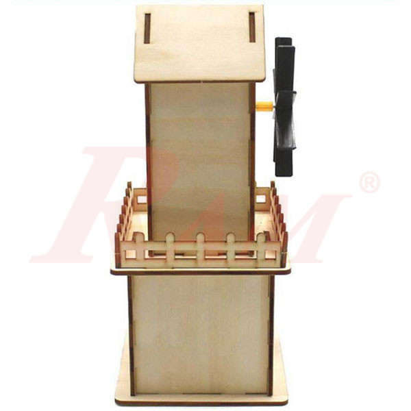 DIY Solar Wood Windmill House - Science Toy