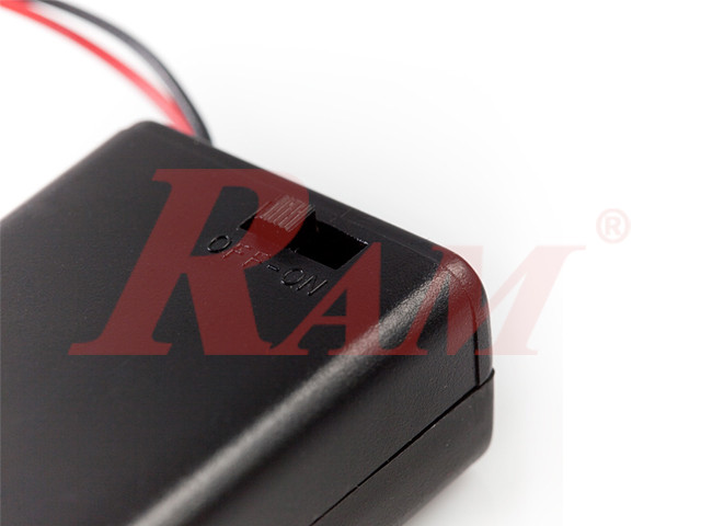 Battery Holder 2xAAA + On/Off Switch