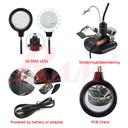 TE-802 Advanced Desk Lamp Magnifying Glass 2.5x ~ 4x Third-Hand Iron Soldering Base