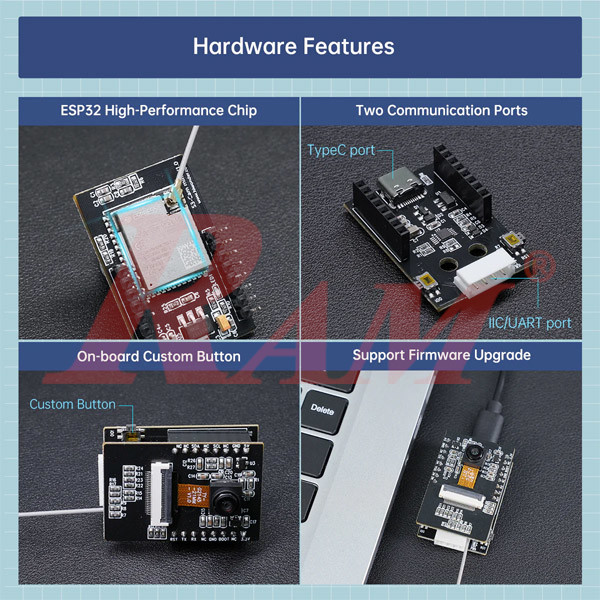ESP32 S3-Cam AI Vision Module WiFi Real-Time Image Transmission for IoT, AI & Robot Development